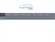 Tablet Screenshot of platypusdesign.ca